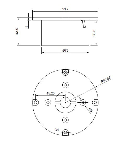 Tweeter driver 1" D25-160109M01